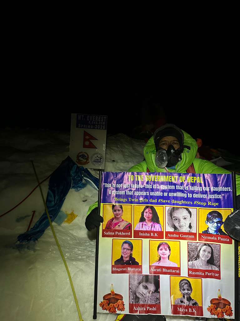 'The world is watching': Nepali-American climber carries anti-rape message to Everest summit